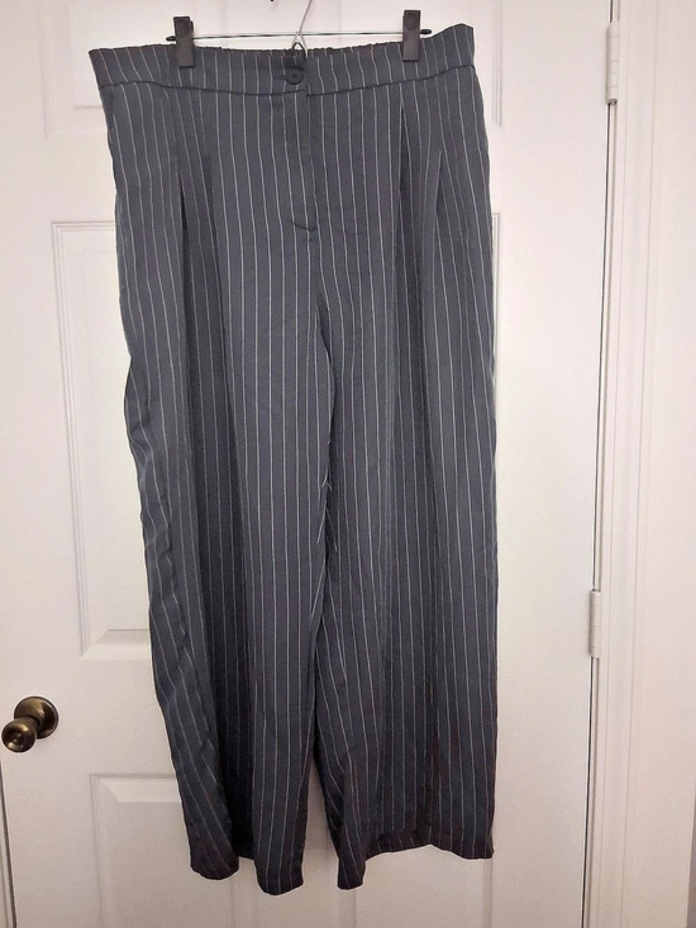 Wide Leg Pinstripe Pants Size 3XL
